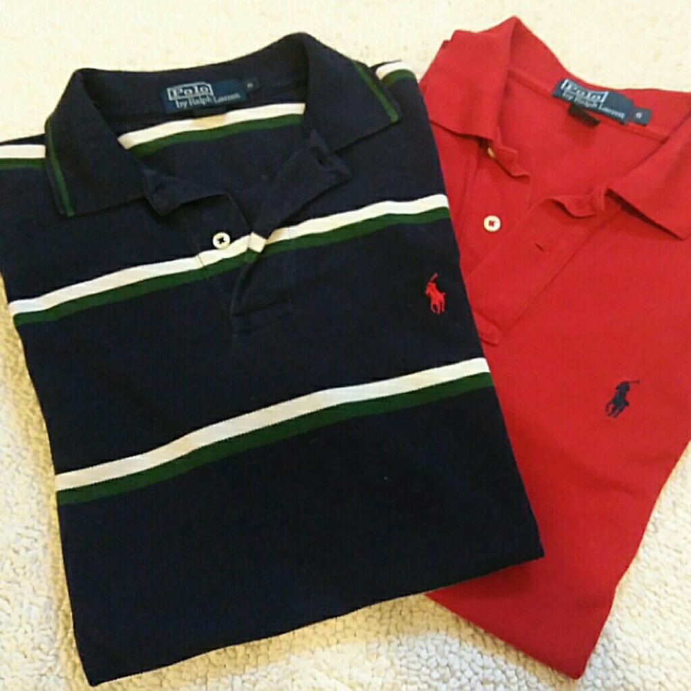 Set of Ralph Lauren polo shirts